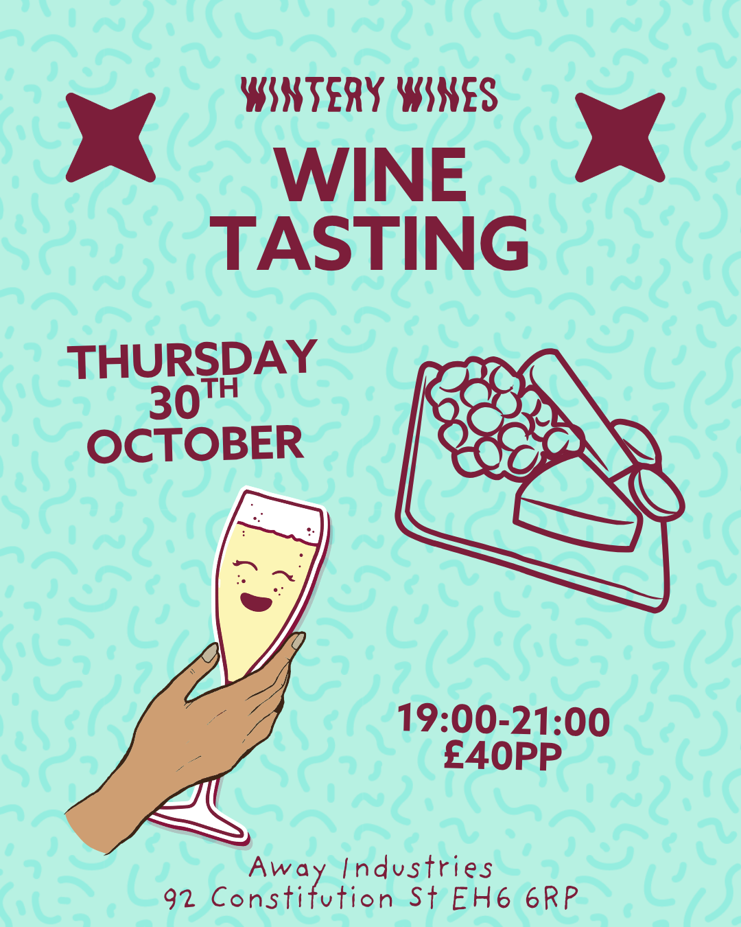 Wintery Wines Wines Tasting - Thursday 30th October